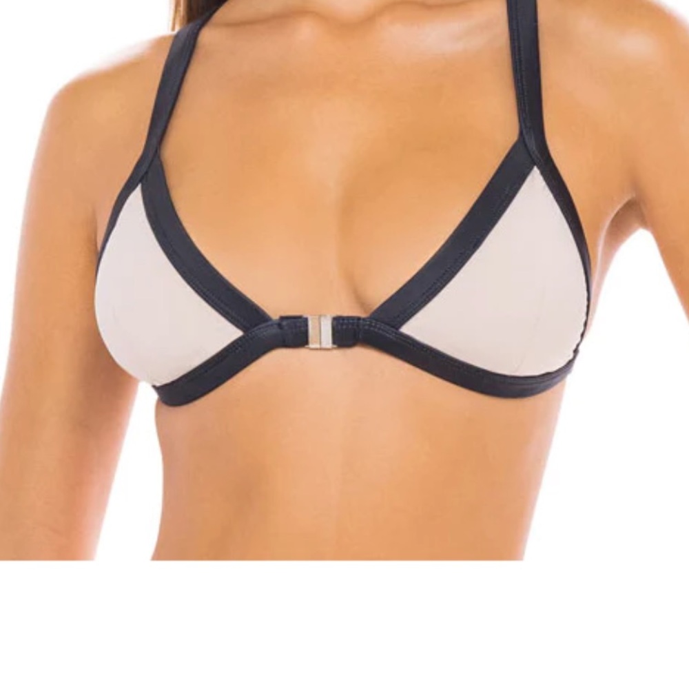 ENEZSWIM NADIA TOP - NUDE/BLACK XL